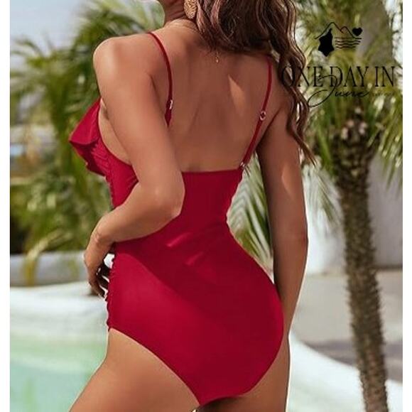 Blooming Jelly Tummy Control Flounce One Piece Swimsuit Size L - Picture 2 of 7